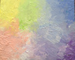 plantybabe:rainbow gradient finger painting