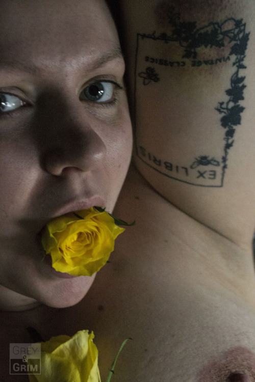greyandgrim:Grey showing off her bruises from Grim’s very rough session with her the other day