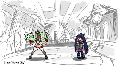 I remember 3 years ago. One friend made sketches about… what if stocking were in skullgirls? 