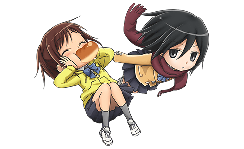 erens-jaeger-bombs:  Transparent Mikasa/Sasha from the Junior High spinoff art 