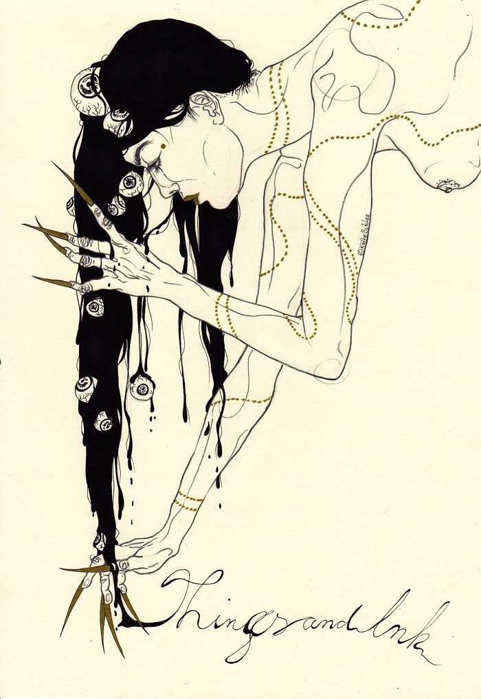 kaethebutcherillustrations:  Washing Out The Realisationby Kaethe Butcherfor Things