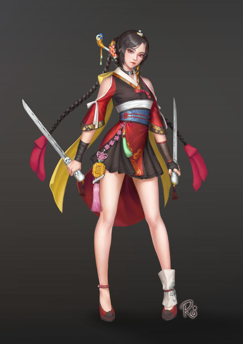 Korea Assassin  Ruwaki (JoYeon_Won) www.artstation.com/artwork/lmGQV