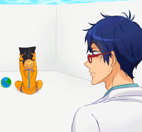juniperarts:  THANK YOU FOR 1,000+ FOLLOWERS!!!This is my gift to all of you lovely people that for some reason follow my blog. I think it would be cute while up in space with the little aliens Nagisa raves about Rei and how amazing he is and stuff. So