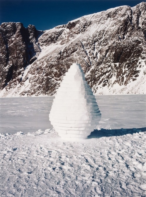 joeinct:Stacked Snow Cone, Grise Fiord, Ellesmere Island, Photo by Andy Goldsworthy, 1989