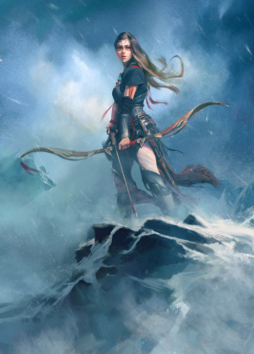 Fantasy Hunter  Wangjie Li www.artstation.com/artwork/1Rld2