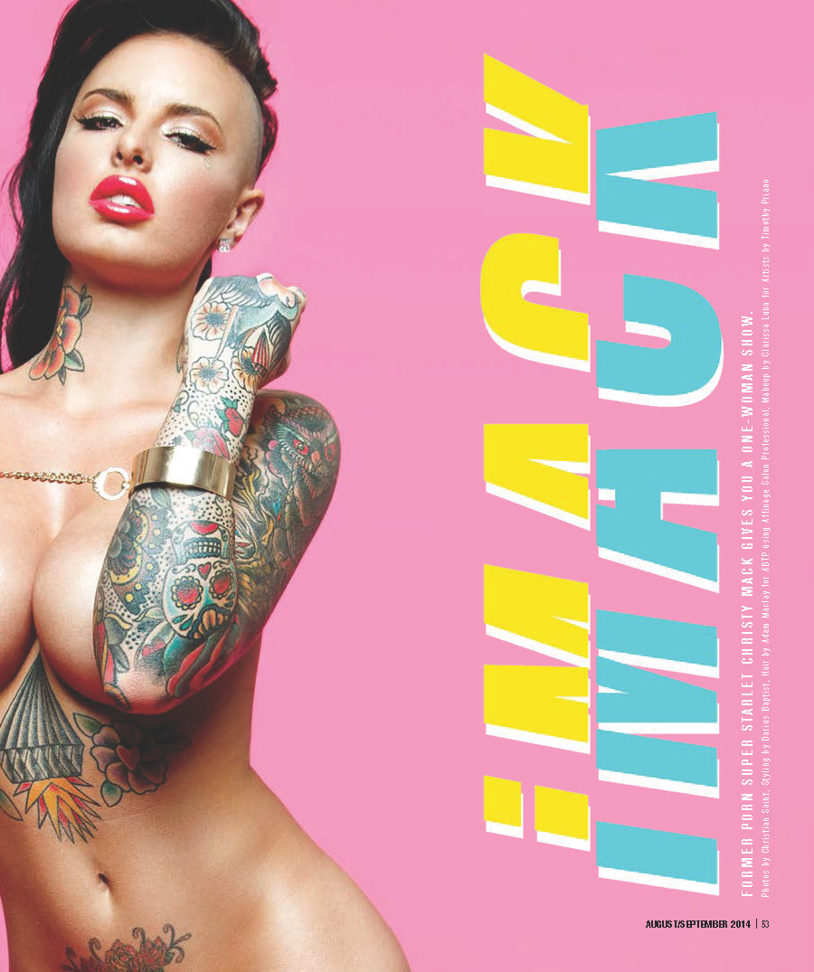 CHRISTY MACK (USA) - Photos for INKED MAG Photos by Christian Saint .[FranÃ§ais]