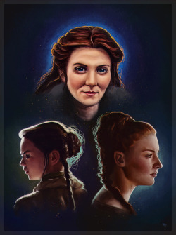 tanyabosyk:  Catelyn, Sansa and Arya Stark