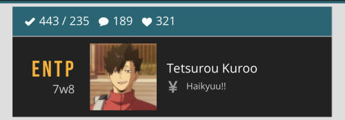 So I Recently Got Tagged In A Personality Test Thing, So I Wanted To Go A Step Further And Find Out Who