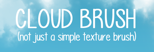 Cloud BrushSo this is a brushsetting in photoshop that makes awesome clouds, and