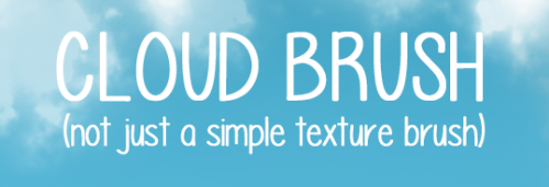 Cloud BrushSo this is a brushsetting in photoshop that makes awesome clouds, and I have to share this. Because my god. It looks fantastic. The examples I made here just took me seconds. It’s that good. The video above will teach you how to make this