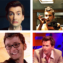 weeping-who-girl:   David Tennant Face Appreciation “He’s just perfect. He’s got range, he’s got lightness. He can do anything – light, dark, funny, farce.” - Russell T. Davies  Happy Birthday tennantmeister!! Bonus:  