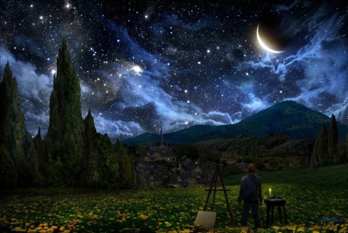 Alex Ruiz -Starry Night -digital art