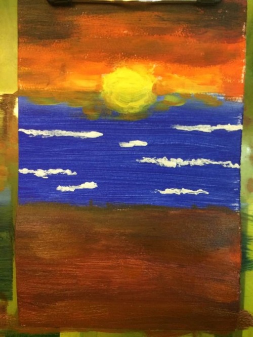 Started trying out painting with acrylics..