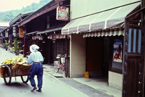 Crysanthamum Seller With Push Cart, Takayama, Japan, 1980