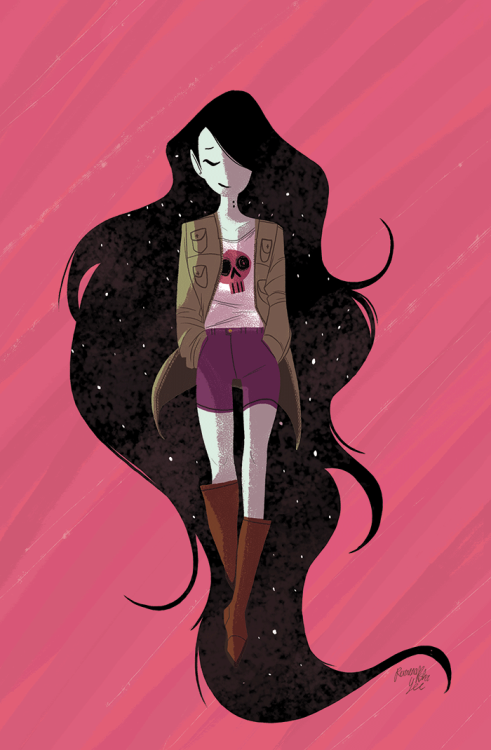 reimenaashelyee:  Marceline Gone Adrift Issue #4, AprilAnother cover I did! The succeeding covers after this issue, including this one, are my favourites. ;p