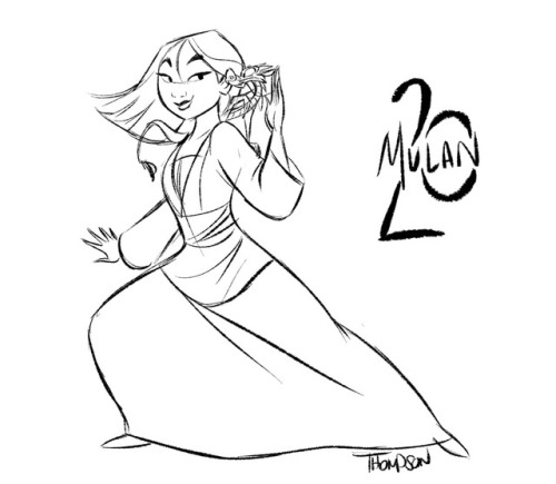 stevethompson-art:Mulan premiered 20 years ago today at the Hollywood Bowl.