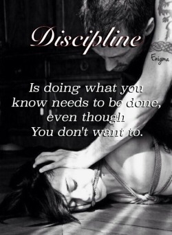 masterenigma25:  Discipline ♠️