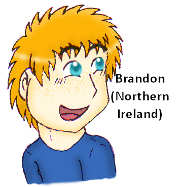 Here’s your Northern Ireland OC Brandon! ^^ Hope it looks okay, the skin colour of your Irish 