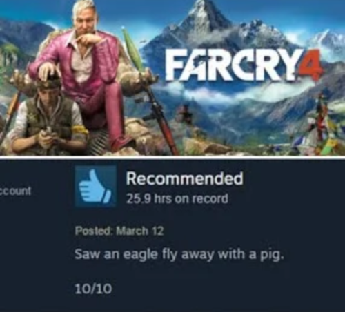 XXX we-love-gaming:  Mighty eagle found in FARCRY photo