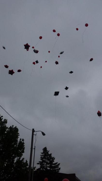 justice4mikebrown:  May 20Protesters and family members sing happy birthday and celebrate Mike Brown’s 19th birthday with cake and a balloon release.