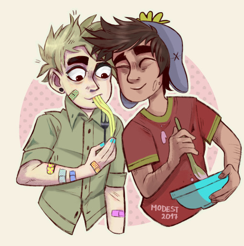 creekstufflings:Anon speak out: “I have a headcanon where Craig is a fantastic cook, because Tweek w