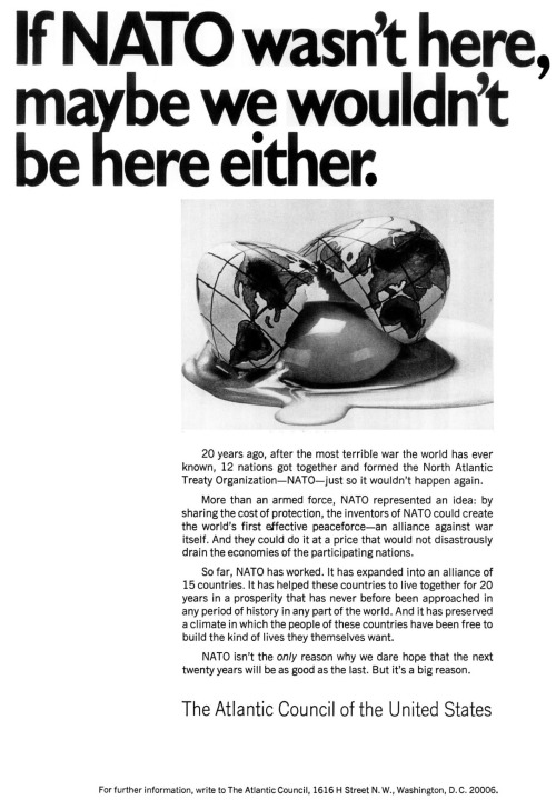 Pro-NATO ad.Source: LIFE July 11, 1969