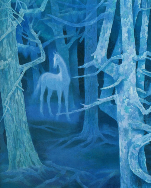 KAII HIGASHIYAMA Forest With a White Horse 1972