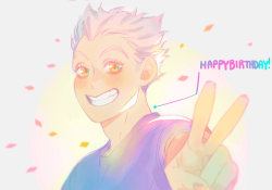 mookie000:  HAPPY LATE BIRTHDAY BOKUTO!!