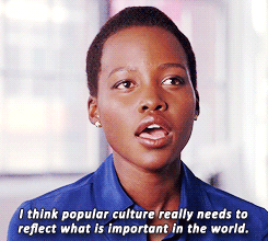 jenniferlawrense:  Lupita on diversity in pop culture 