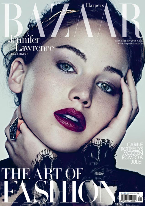 Jennifer Lawrence For Harpers Bazaar UK - November 2013