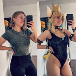 welovecosplaygirls:[SELF] In and Out of Bowsette Cosplay Source: We Love Cosplay Girls