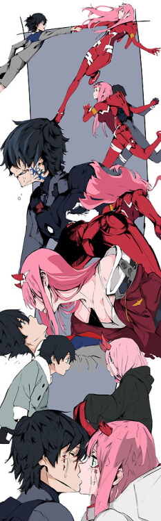 themoehouse:  Hiro and Zero Two 