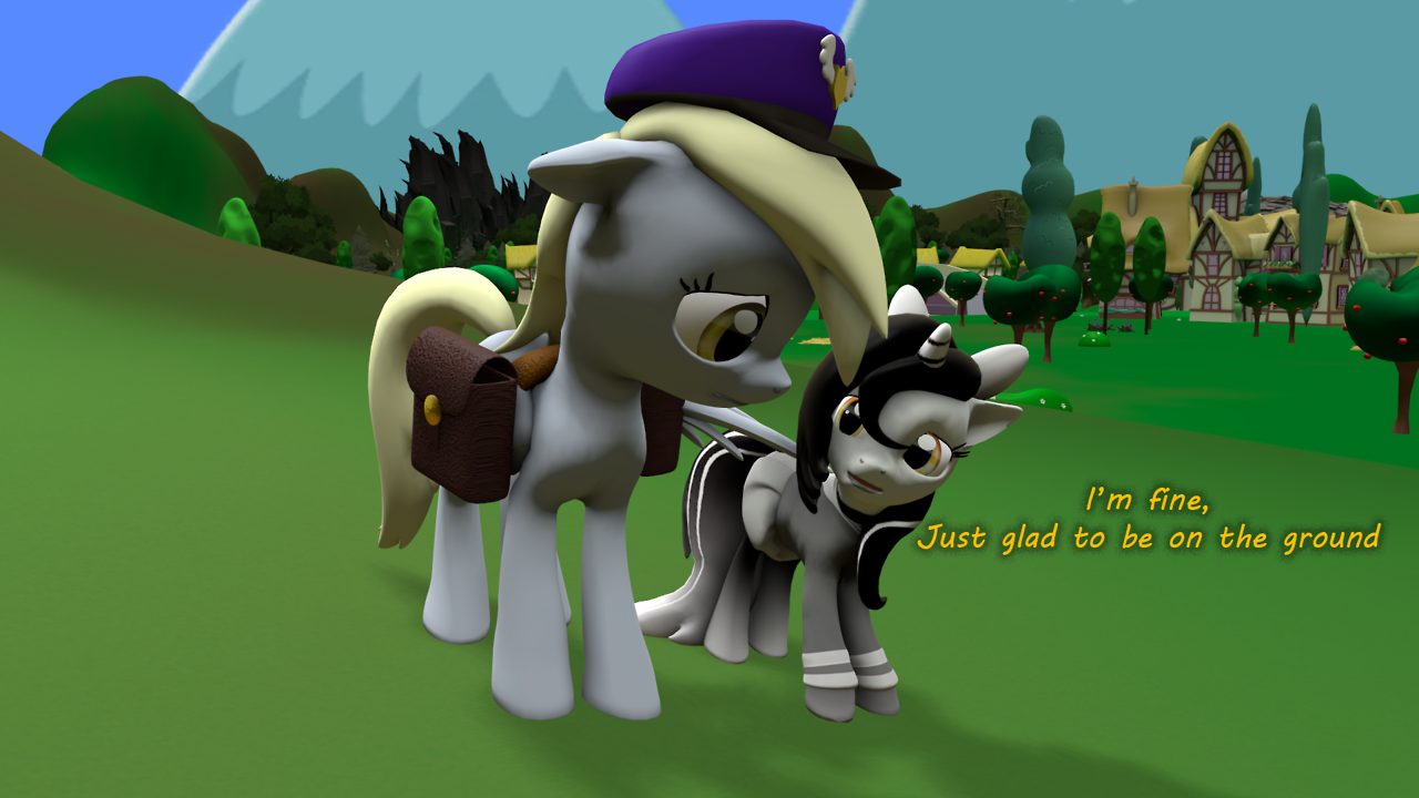ask-fillycaroline: Silly  pony, unicorns can’t fly! Meeps! =3