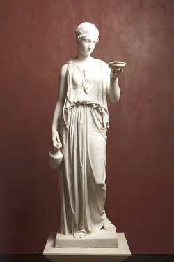 Hismarmorealcalm:  Bertel Thorvaldsen (1770 – 1844)  Statue Of Hebe 1816  Marble 