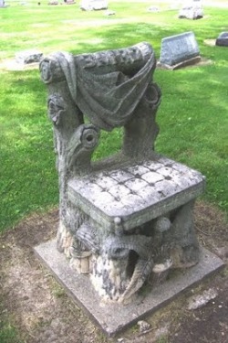 The Devil&rsquo;s Chair in Cassadaga, Cemetery, Florida is a graveside bench. Local legend depicts the devil as a good-ol&rsquo;-boy. If you sit in the chair, you run the chance of having a heart-to-heart with the Lord of Darkness, who is rumored to show