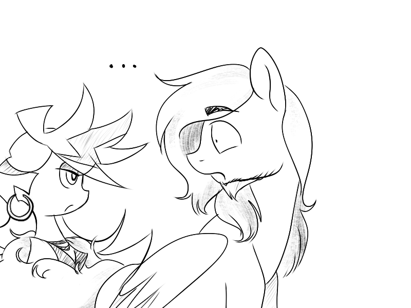 askmocaandgreenbreeze:  drunk round 7 i’m sorry guys i will never draw panty again