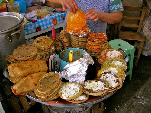 xzeta:  sweetdreamsqueen:  My México  :’) 1-Raspados. 2- Gelatinas y flanes. 3-Pan. 4- Garnachas. 5- Tlayudas. 6-Papas Fritas. 7-Buñuelos. 8-Platanos machos. 9-Camotes. 10-Churros.  Shit made my mouth water 