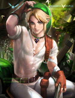 Link resting . NSFW censored . by sakimichan 