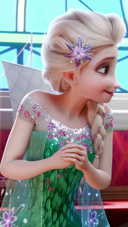 waltyensidworld:  Elsa on Frozen Fever phone backgrounds (requested by hausofspears)