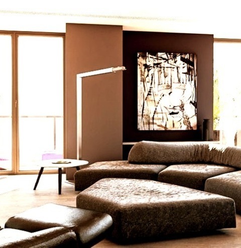 Home Bar - Contemporary Family RoomInspiration For A Large Contemporary Open Concept Light Wood Floor