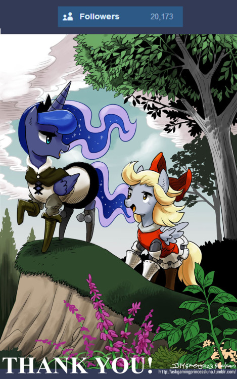 askgamingprincessluna:  “Ahhh! Thank you! I really appreciate it! Eep! I have such stubby hooves…” ~ Luna  x3! Cute~