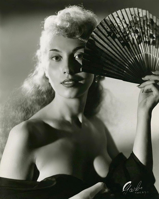 Jean Smyle     In 1952, she appeared in a promo photo series as a blonde dancer