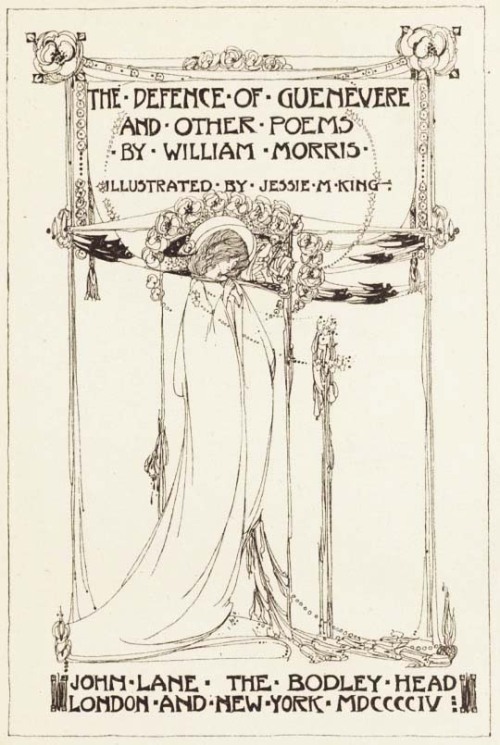design-is-fine: William Morris, The Defence of Guenevere and Other Poems, 1904. London. University o