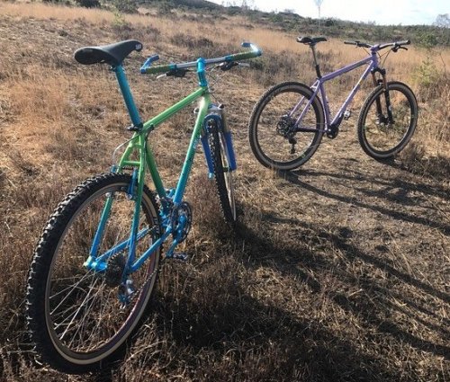 fatchancebikes: 3 icons just hanging out for an upcoming MBUK shoot… Old YO, new YO and Dave Hemming