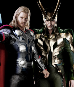 tomhiddleston-loki:  Loki and Thor through