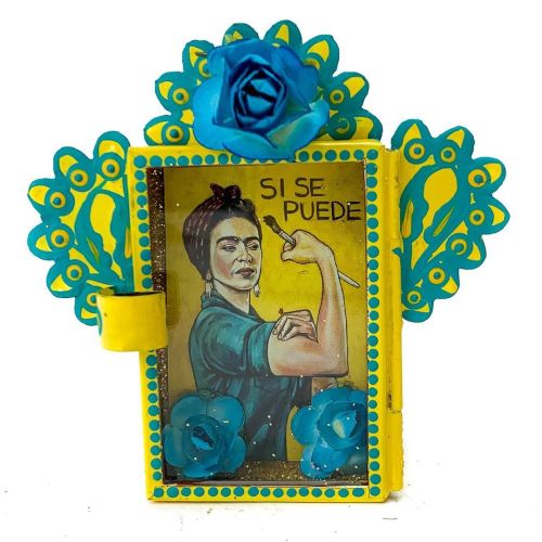 This brand new “Si se puede”, or “Yes we can”, nicho with Frida Kahlo styled as Rose the Riveter is 