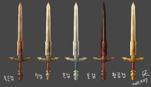 Art Deco Swords by SSal Bab