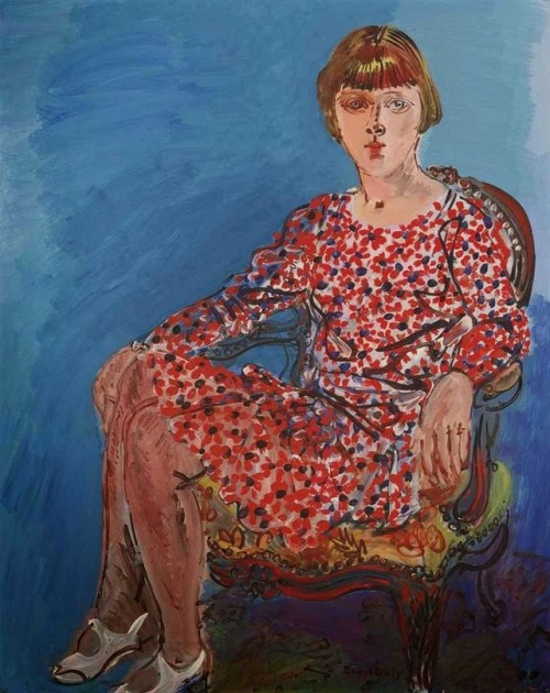 terminusantequem:Raoul Dufy (French, 1877-1953), Portrait de jeune femme assise dans un fauteuil, 19