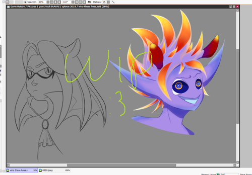 Work in progress with an old character who i made an inkling and a special sea slug someone :3c