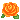 orange flower pixel